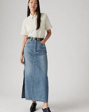 Levi's Long Icon Skirt - Blue