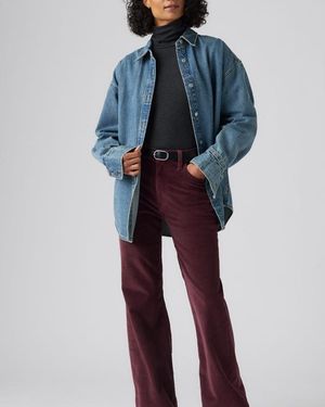 Levi's Corduroy Ribcage Flare Jeans - Azul