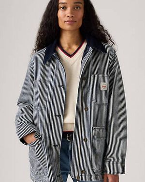Levi's Giacca A Righe Bree Barn - Grigio
