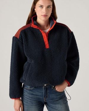 Levi's Iris Pullover Sherpa Fleece - Azul