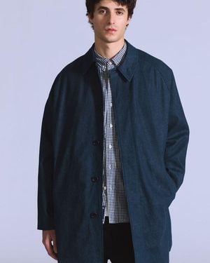 Levi's Tab Denim Mac Coat - Blue