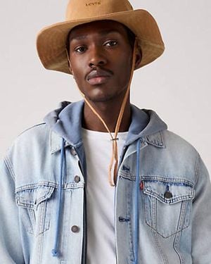 Levi's Bucket Hat Con Cordón Ajustable - Azul