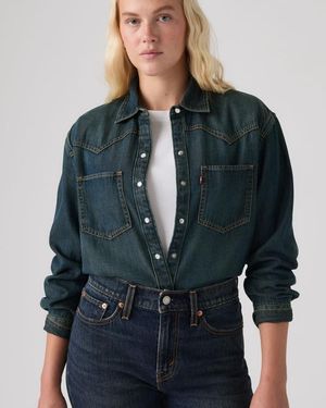 Levi's Teodora Western Lightweight Shirt - Bleu