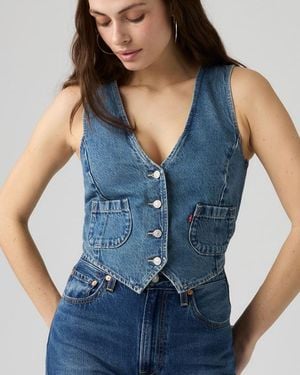 Levi's Tailored Lightweight Denim Vest - Blue