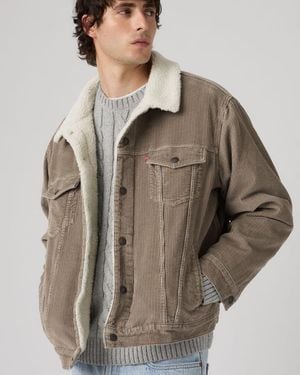 Levi's Relaxed Sherpa Trucker Jacket - Brown