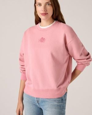 Levi's Graphic Everyday Sweatshirt Met Ronde Hals - Roze