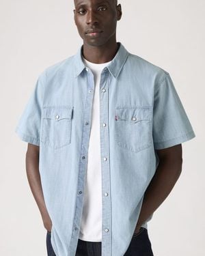 Levi's Short Sleeve Relaxed Fit Western Shirt - Black