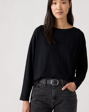 Levi's Julie Slub Long Sleeve Tee - Blue