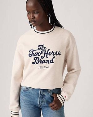 Levi's Graphic Heritage Sport Crewneck Sweatshirt - Natural