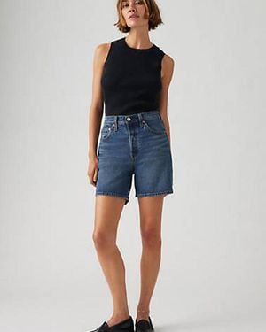 Levi's 501 Mid Thigh Shorts - Blue