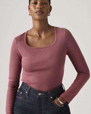 Levi's Essential Squared Neck Long Sleeve Top