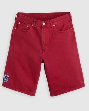 Levi's England Football 478 Baggy Shorts - Red