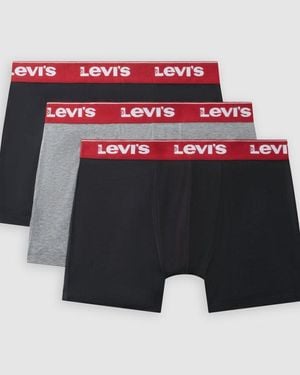 Levi's Repeat Logo Boxer Brief 3 Pack - Negro