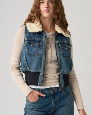 Levi's Tiny Sherpa Vest - Blue