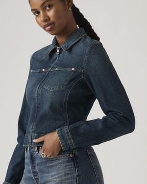 Levi's Y2K Stretch Fitted Trucker Jacket - Blue