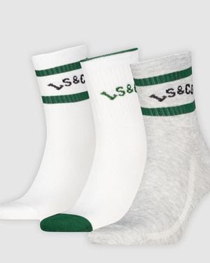 Levi's Calcetines Deportivos Cortos Paquete De 3 - Verde