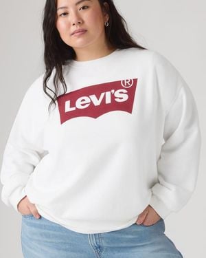 Levi's Graphic Everyday Crewneck Sweatshirt (Plus Size) - White