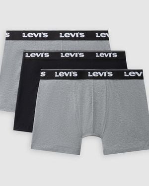 Levi's Repeat Logo Boxer Brief 3 Pack - Grey