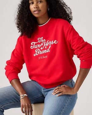 Levi's Graphic Heritage Sport Crewneck Sweatshirt - Red