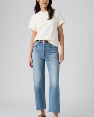 Levi's Ribcage Straight Ankle Jeans - Azul
