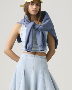 Levi's Minifalda Godet Lightweight - Verde