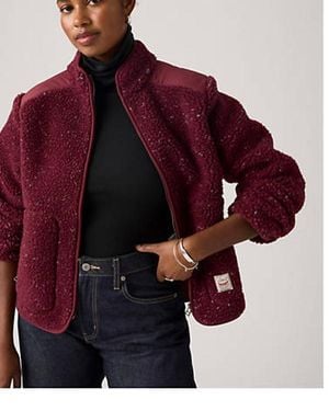 Levi's Hana Sherpa Jas - Rood