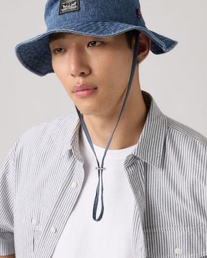 Levi's Cappello Da Pescatore Con Cordino Bay - Blu