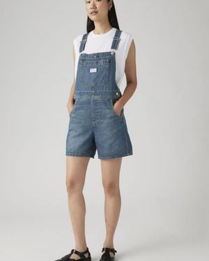 Levi's Utility Lightweight Shortalls - Blue