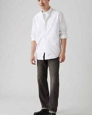 Levi's 505 Regular Selvedge Jeans - White