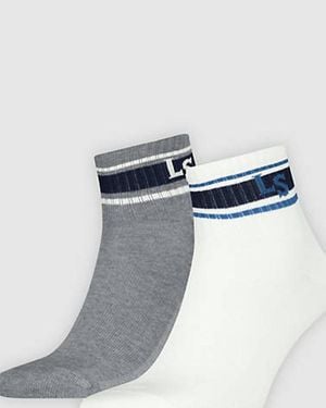 Levi's High Mid Cut Socks 2 Pack - Blue