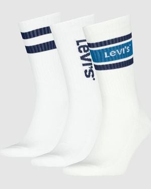 Levi's Regular Cut Socks 3 Pack - Azul