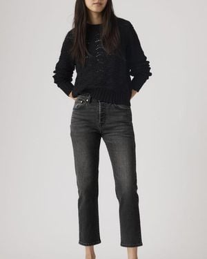 Levi's Jeans 501 Original Accorciati - Nero
