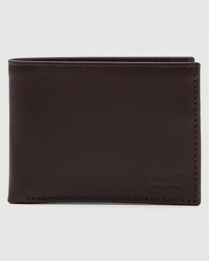 Levi's Cartera De Dos Compartimentos Para El Dni - Negro