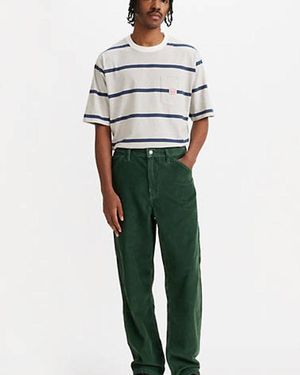 Levi's 568 Loose Straight Corduroy Carpenter Trousers - Green