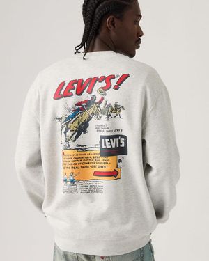 Levi's Relaxed Graphic Crewneck Sweatshirt - Grigio