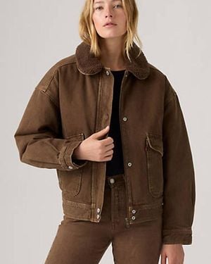 Levi's Sherpa Bomber Jacket - Brown