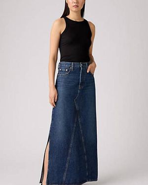Levi's Iconic Lange Rok - Blauw