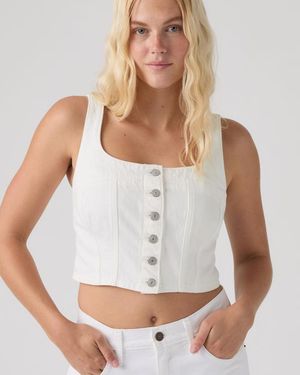 Levi's Audra Seamed Lightweight Top - Weiß