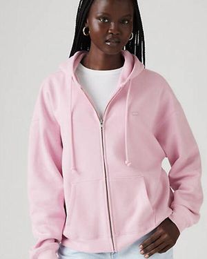 Levi's Felpa Con Cappuccio E Cerniera Everyday - Rosa