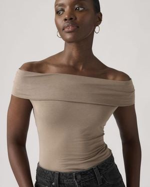 Levi's Tori Twisted Knit Top - Natural