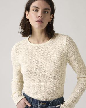 Levi's Anika Crewneck Top - Natural