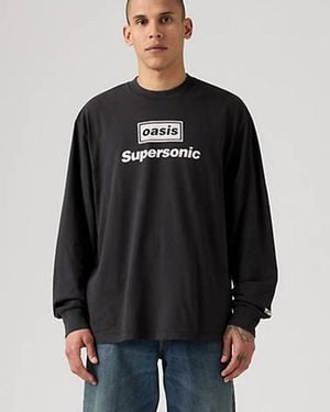 Levi's Long Sleeve Oasis Band Tee - Black
