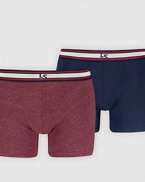 Levi's Grunge Check Boxer Brief 2 Pack - Blue