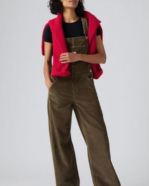 Levi's Corduroy Baggy Overalls - Red