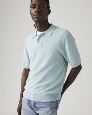 Levi's Jumper Knit Lightweight Polo - Blue