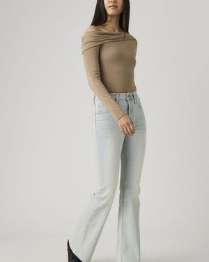 Levi's 726 High Rise Flare Jeans - White