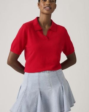 Levi's Super Soft Polo Jumper - Red