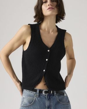 Levi's Helen Mini Boucle Vest - Black
