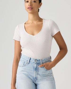 Levi's Top De Manga Corta Sweetie - Blanco
