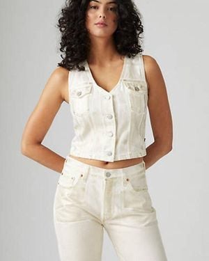 Levi's Bella Denim Corset - Blanc